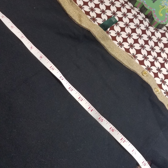 Black gold trim Ralp Lauren knit top - Picture 10 of 14
